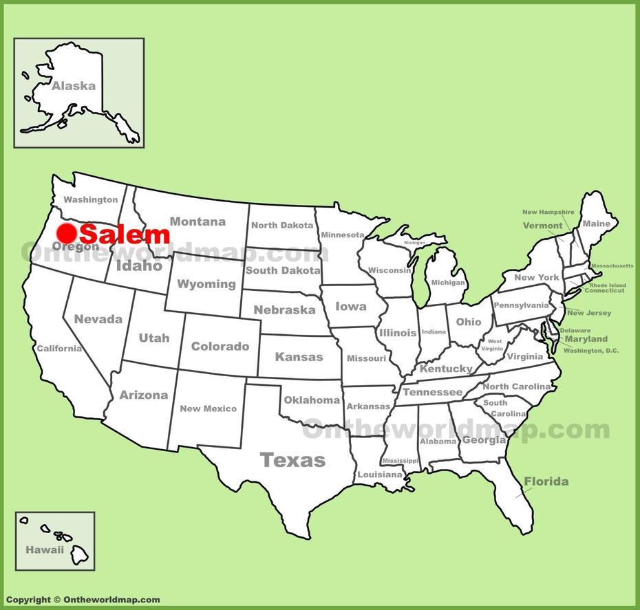 Salem Location On The U.S. Map, Salem, United States, Salem Il, Salem State Campus