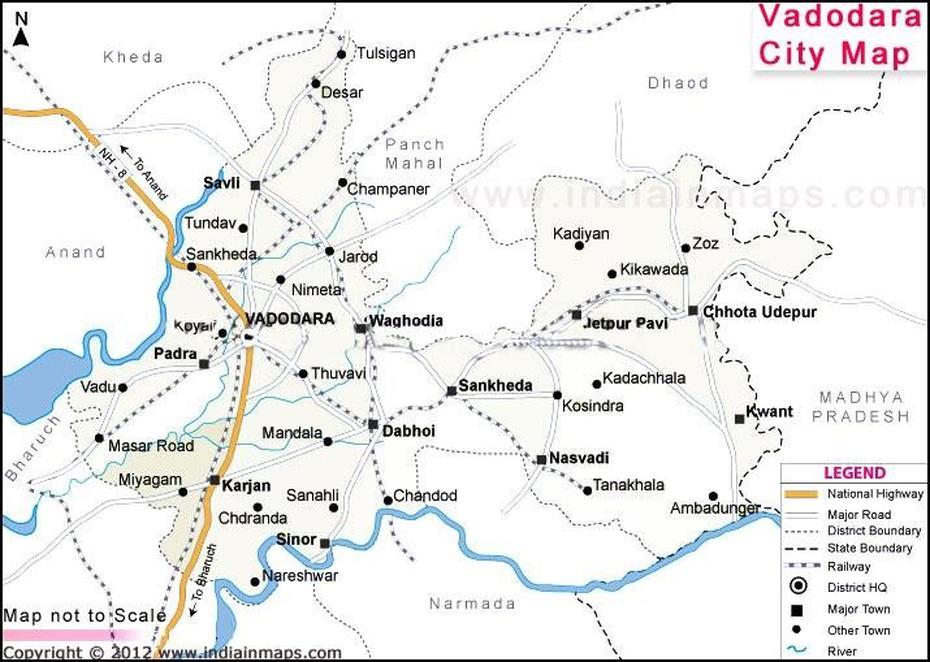 Vadodara City Map | City Map In India | Pinterest, Vadodara, India, Madurai India, Vadodara Airport