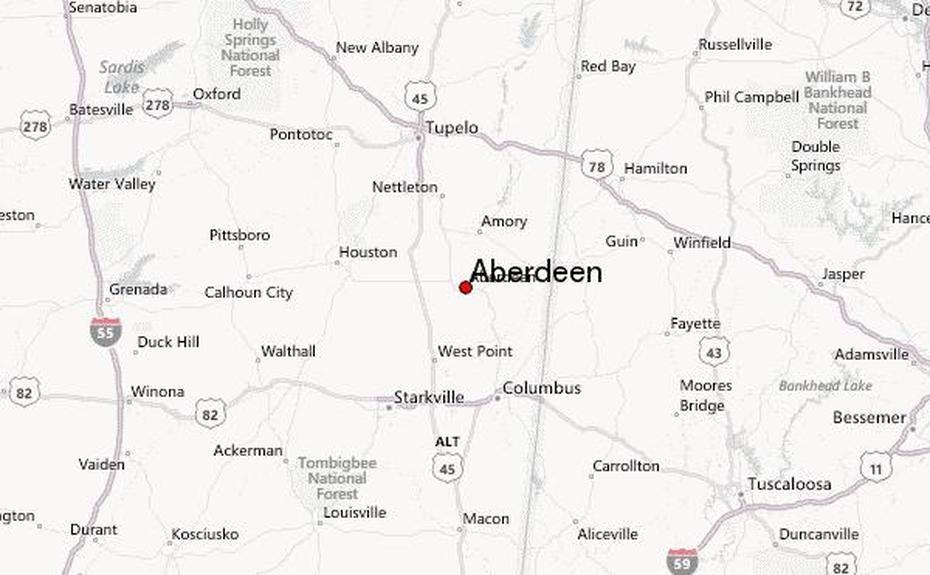 Aberdeen Maryland, Aberdeen United Kingdom, Mississippi Location, Aberdeen, United States