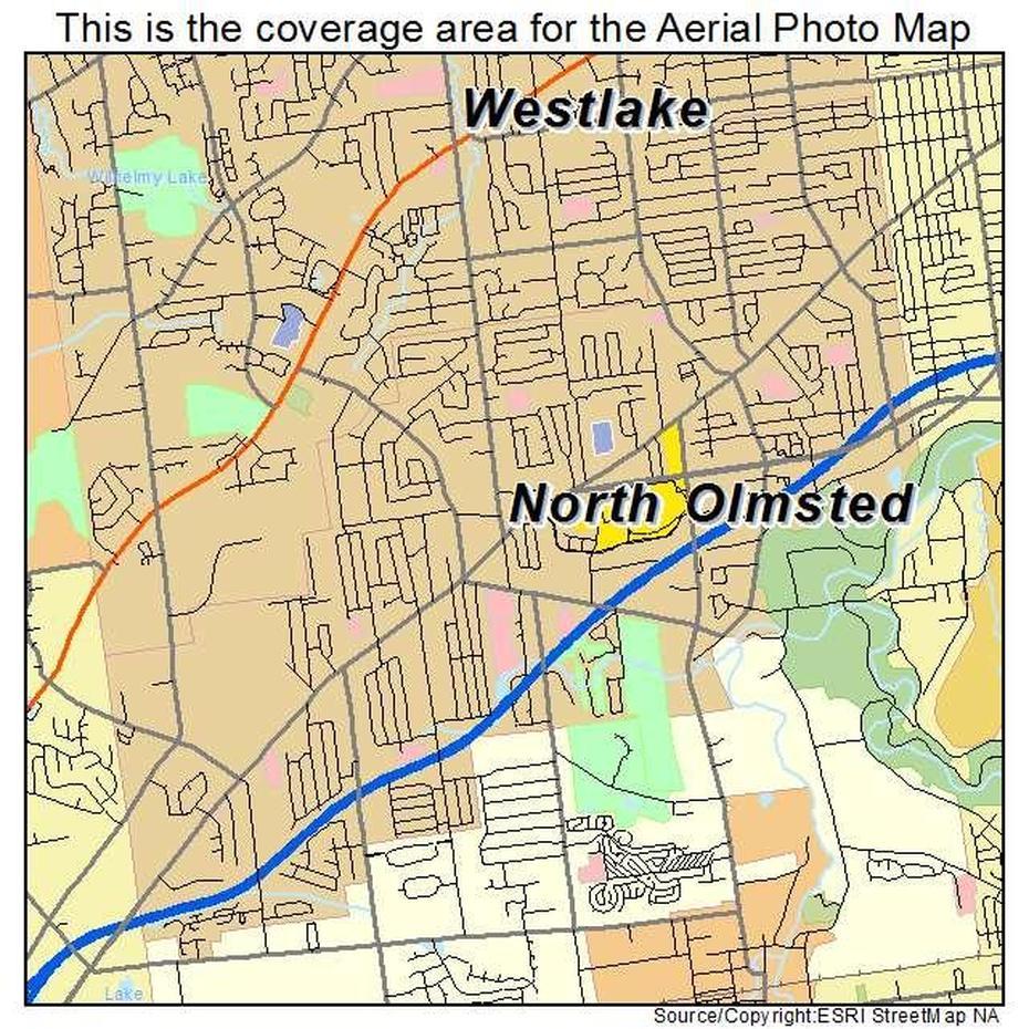 Aerial Photography Map Of North Olmsted, Oh Ohio, North Olmsted, United States, Huntersville  Nc, North Olmsted Ward