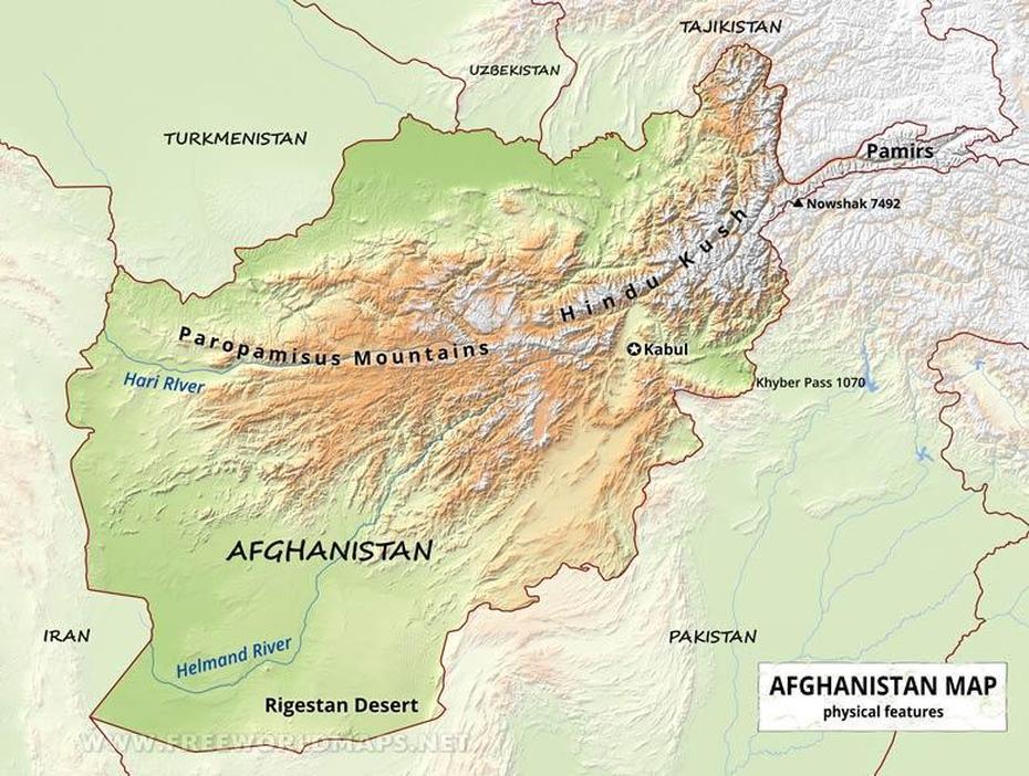 Afghanistan Map Asia : Afghanistan – Enchantedlearning …, Kōṯah-Ye ‘As̲H̲Rō, Afghanistan, Afghanistan  Outline, Afg