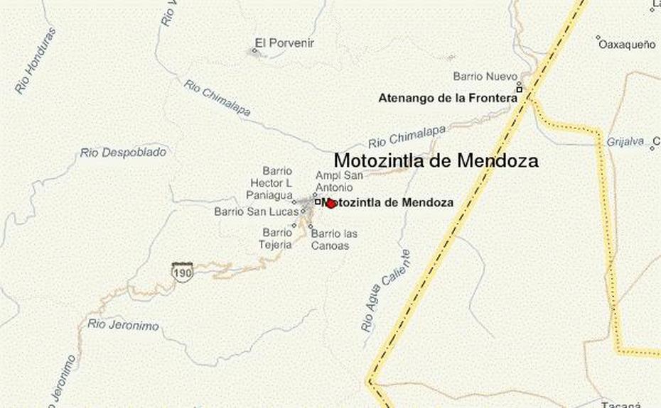 Guia Urbano De Motozintla De Mendoza, Motozintla, Mexico, Printable Mexico, Spanish Mexico