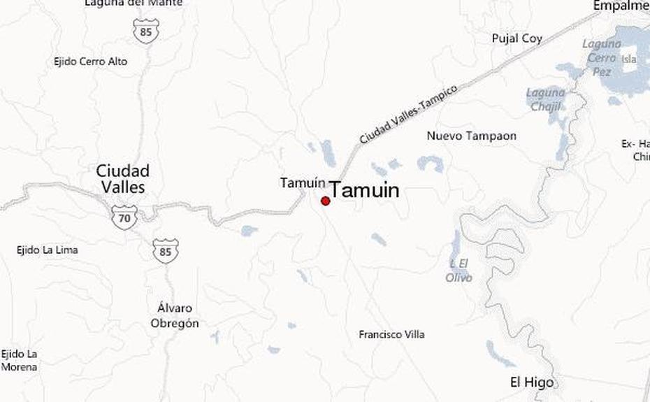 Guia Urbano De Tamuin, Tamuín, Mexico, Tamtoc, Huasteca Mexico