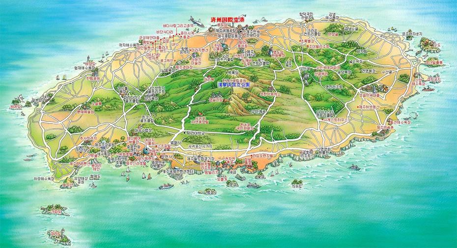 Jeju Tourist Map – Jeju Korea  Mappery | , , Jeju, South Korea, Of Jeju, Of Jeju Island Korea