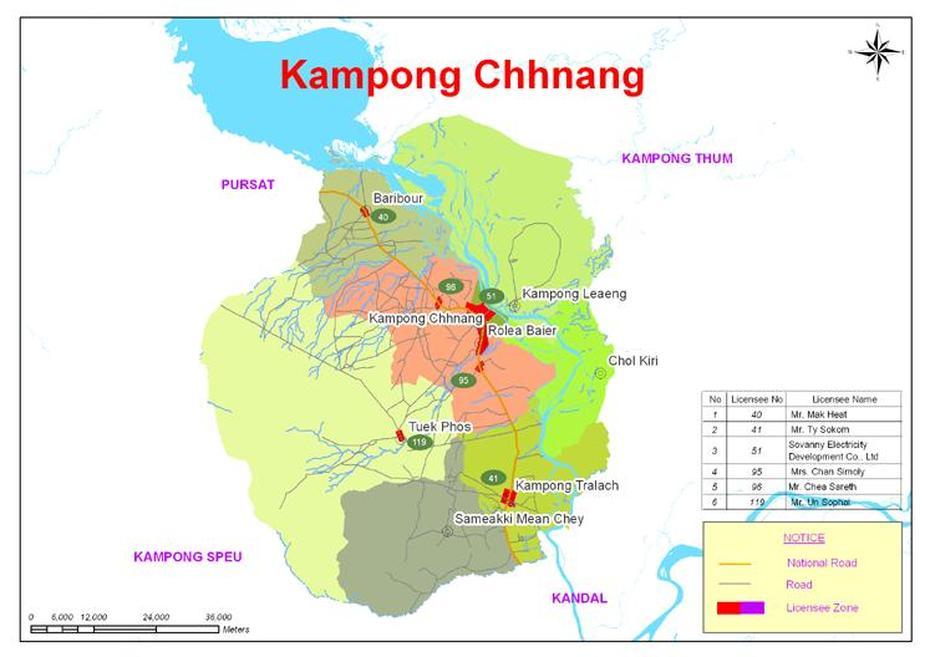 Kampong-Chhnang Province, Kampong Chhnang, Cambodia, Kampong Tralach, Kampong Cham City