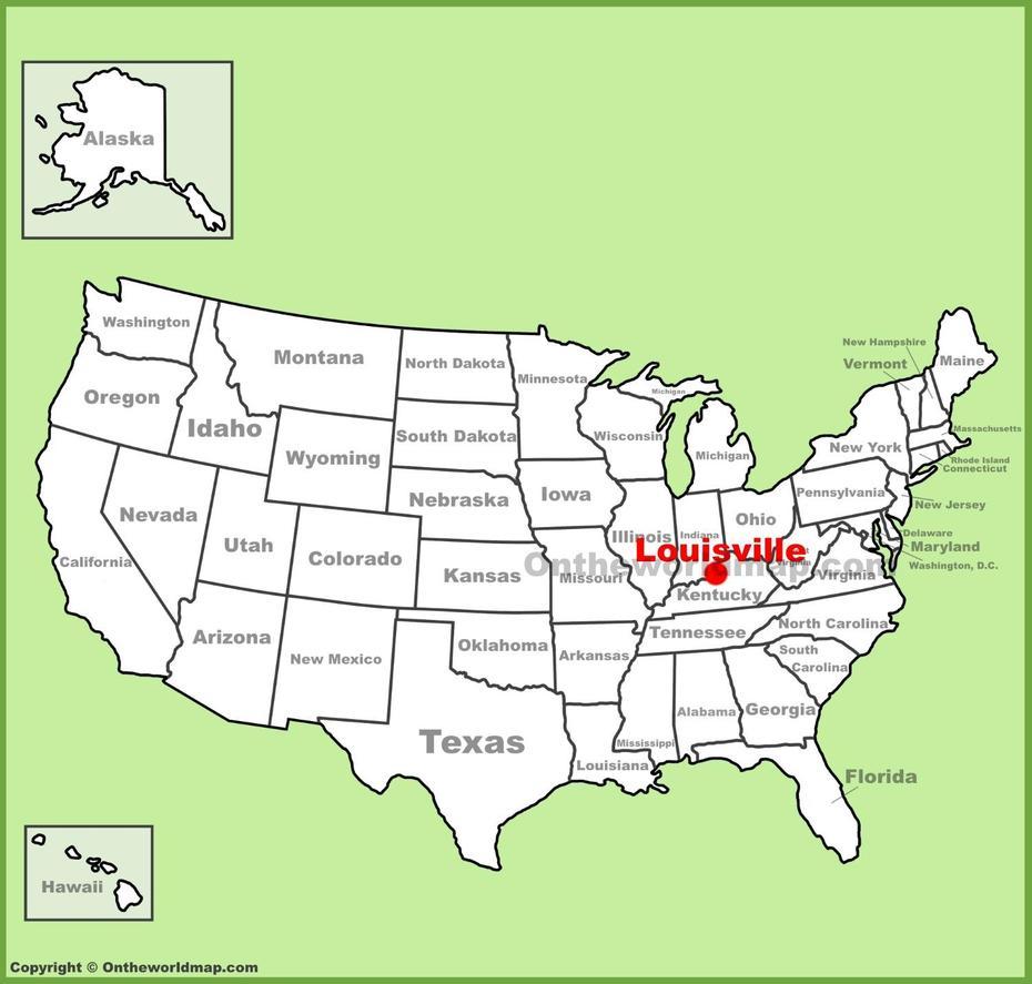 Louisville Location On The U.S. Map, Louisville, United States, Interactive Us  United States, Us  Puzzle United States