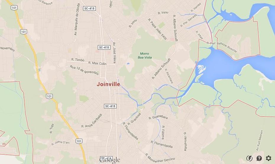 Map Of Joinville, Joinvile, Brazil, Parana Brazil, Joinville Island