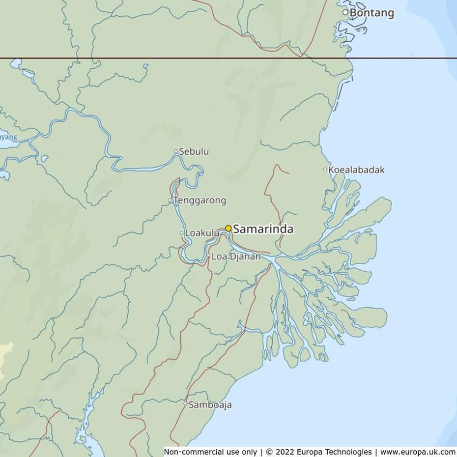 Map Of Samarinda, Indonesia | Global 1000 Atlas, Samarinda, Indonesia, Pulau  Borneo, Kalimantan  Island