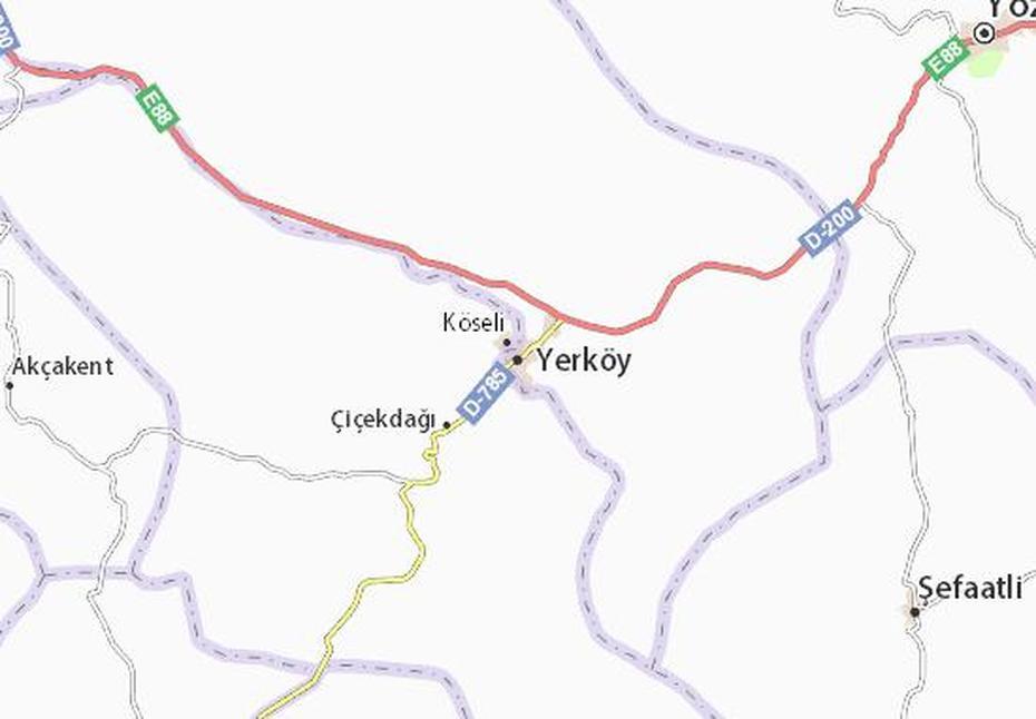 Michelin Yerkoy Map – Viamichelin, Yerköy, Turkey, Ancient Turkey, Turkey In Europe