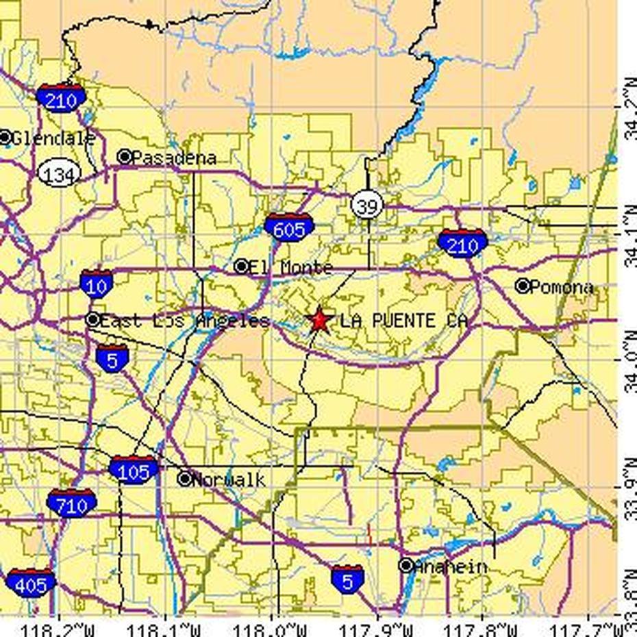 Monrovia California, Yorba Linda Ca, Population Data, La Puente, United States