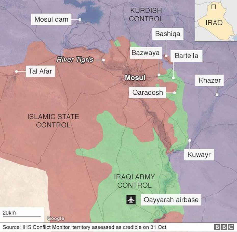 Mosul Battle: Iraqi Pm Abadi Urges Is To Surrender – Bbc News, Mosul, Iraq, Iraq War, Kirkuk Iraq