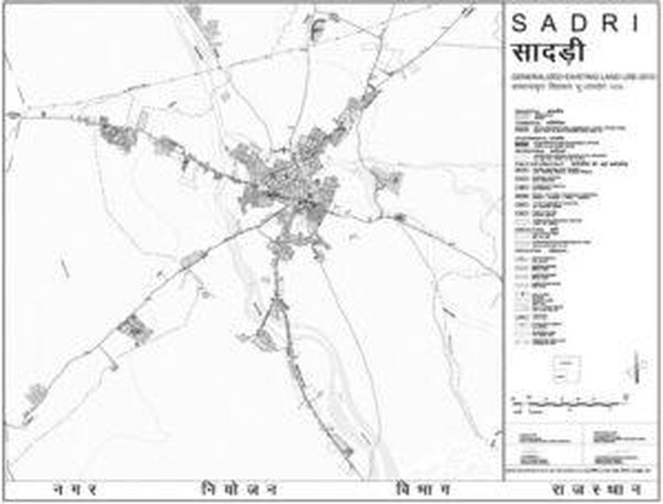 Sadri Existing Land Use Map 2010 – Master Plans India, Sādri, India, Rabbi  Shrahli, Sadri  Design