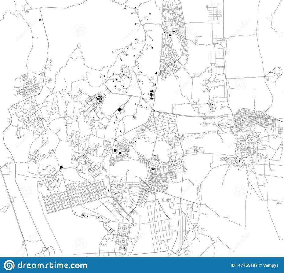 Satellite Map Of Naypyidaw. Myanmar. Map Of Streets And Buildings Of …, Nay Pyi Taw, Myanmar, Myanmar Location, Naypyidaw  Zoo