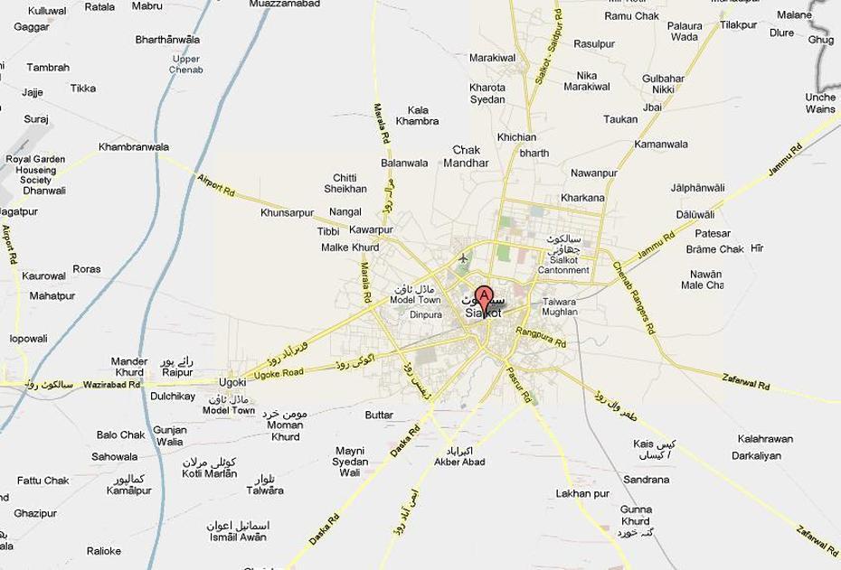 Sialkot  Map Of City Coontonment And Its Town And Villages  Paki Mag, Sialkot City, Pakistan, Sialkot Punjab, Sialkot City