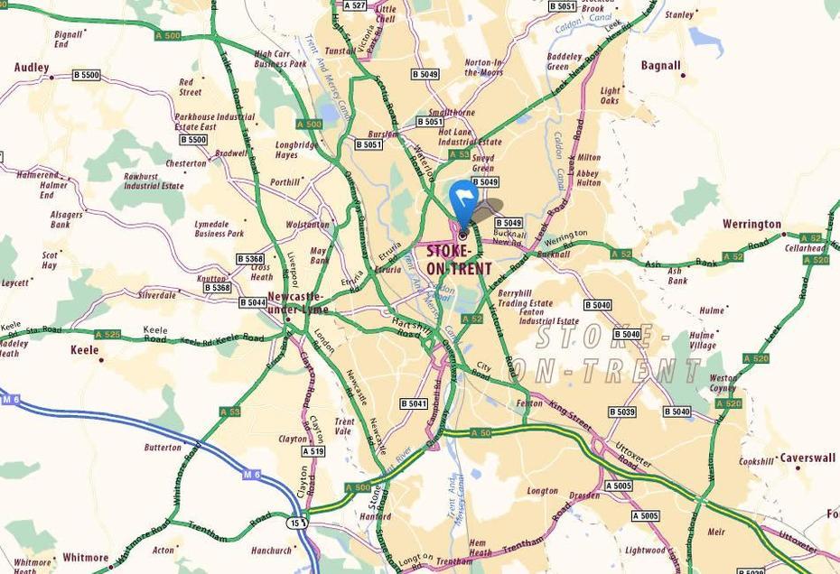 Stoke On Trent Map, Stoke-On-Trent, United Kingdom, Bolton  Uk, Bolton Uk