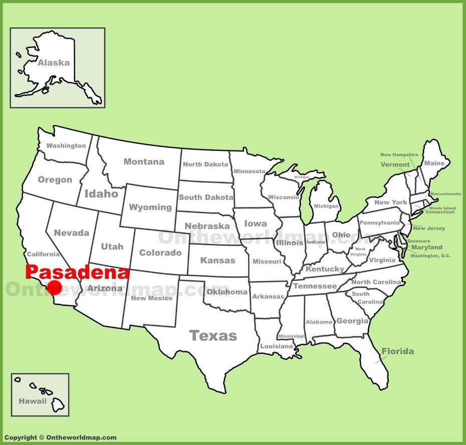 The Whole United States, Showing United States, , Pasadena, United States