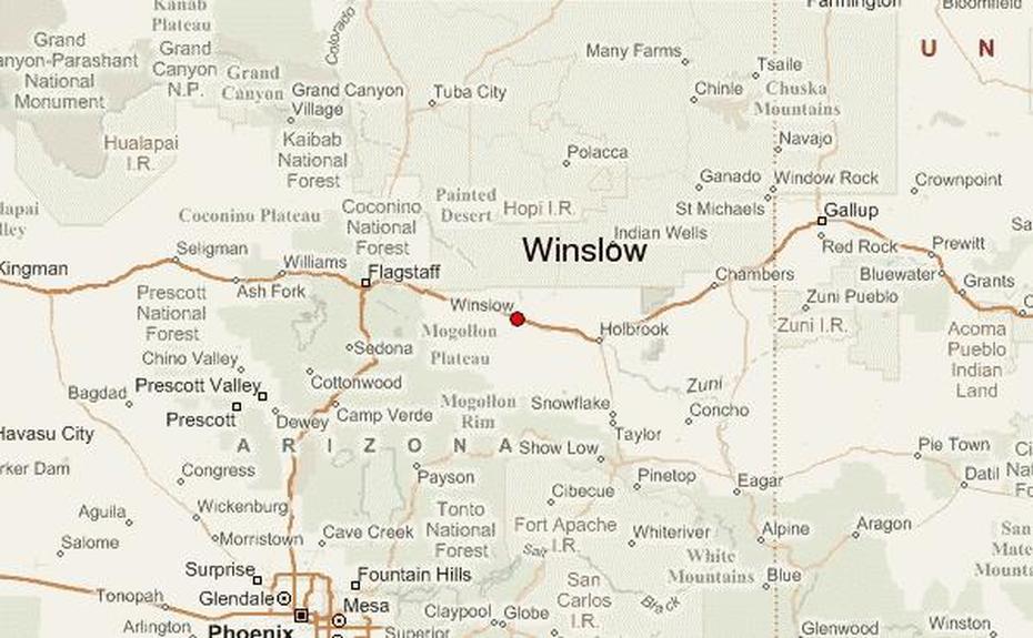 Winslow Arizona, Winslow Maine, Arizona Location, Winslow, United States
