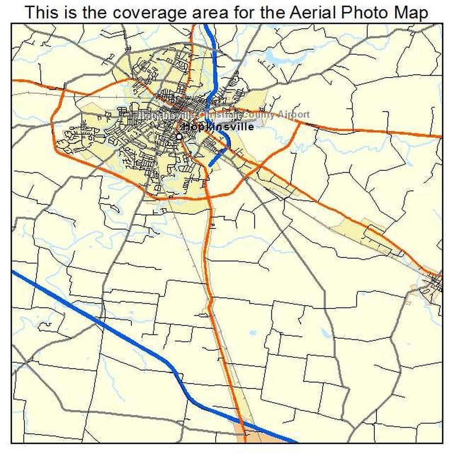 Aerial Photography Map Of Hopkinsville, Ky Kentucky, Hopkinsville, United States, Williamstown Kentucky, Oak Grove Ky
