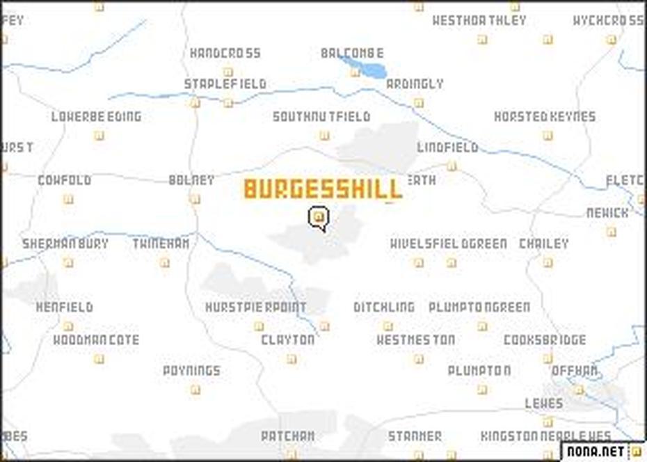 Burgess Hill (United Kingdom) Map – Nona, Burgess Hill, United Kingdom, Burgess Hill, United Kingdom
