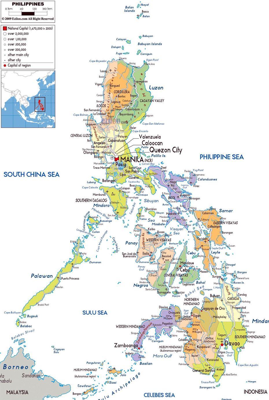 Cebu Island Philippines, Philippines  Outline, Detailed , Canagatan, Philippines