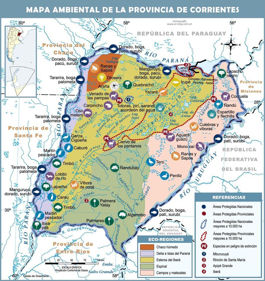 Corrientes – Environmental Map Of The Province Of Corrientes, Argentina …, Corrientes, Argentina, Argentina River, Buenos Aires Argentina