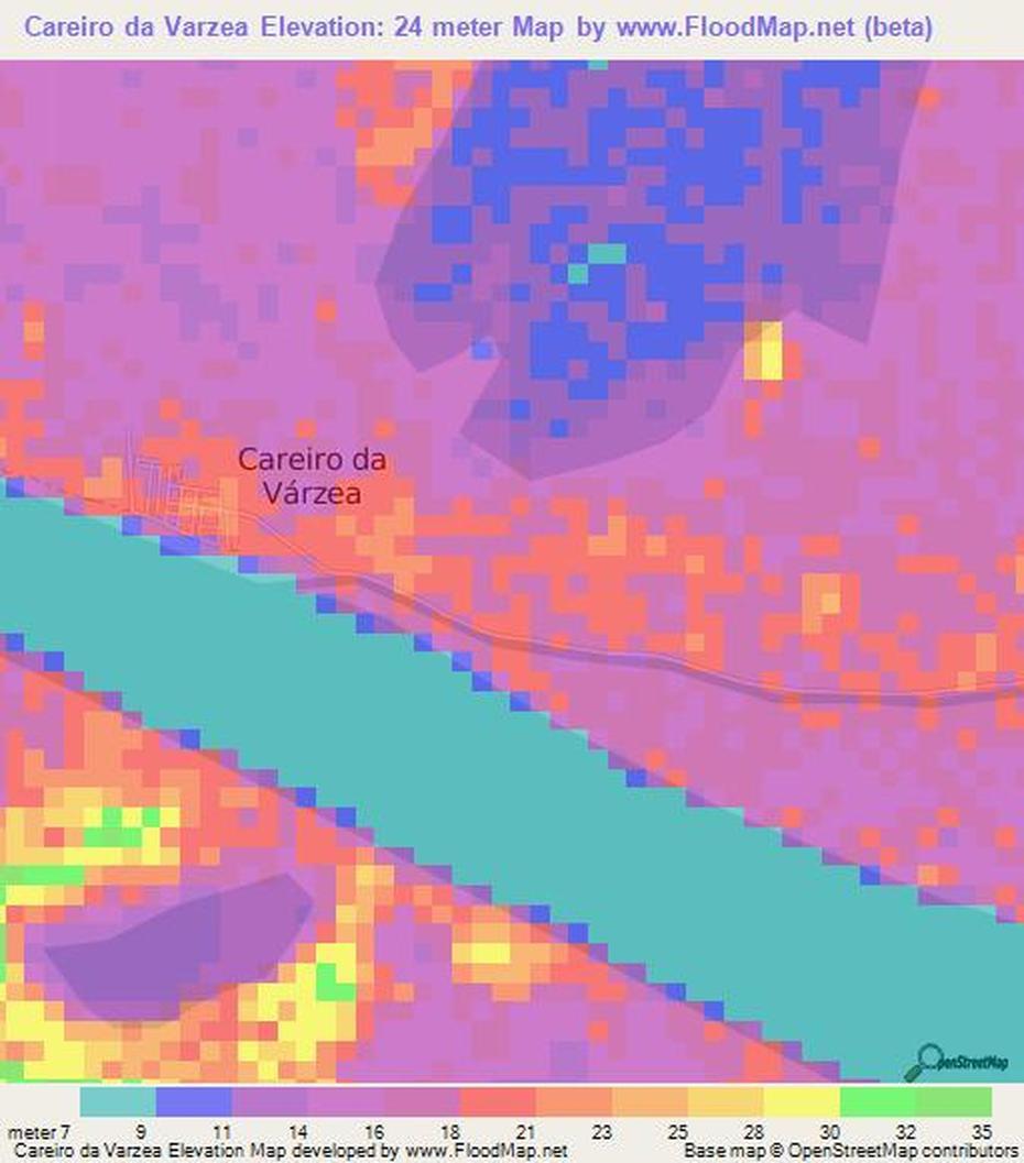 Elevation Of Careiro Da Varzea,Brazil Elevation Map, Topography, Contour, Careiro, Brazil, World, Brazil  Drawing