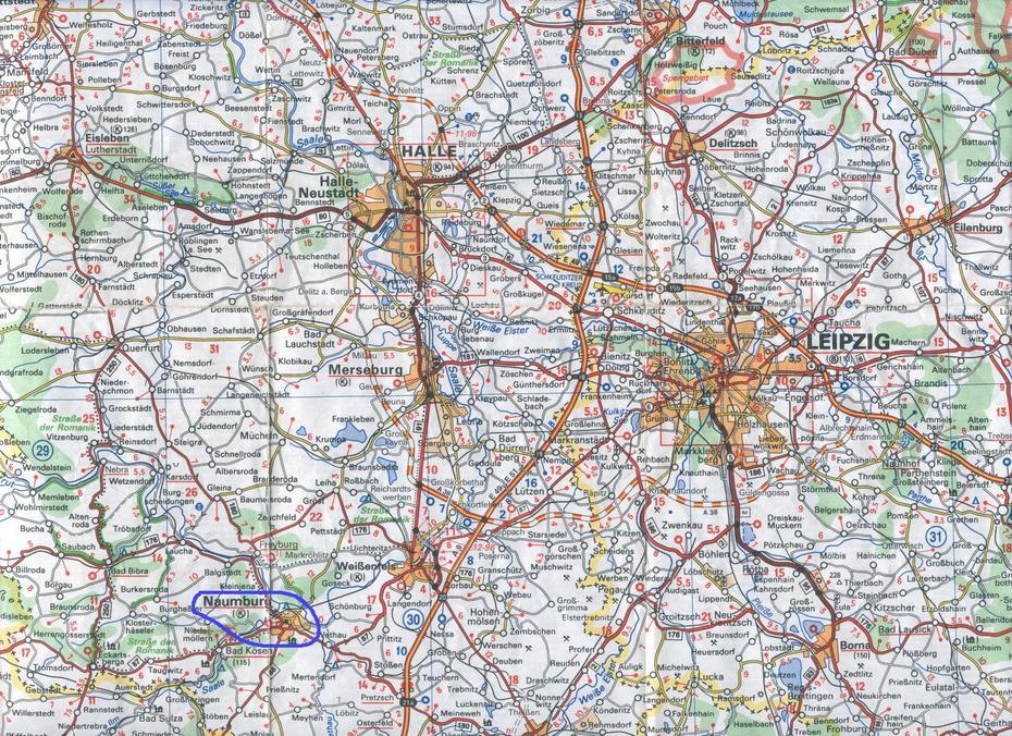 Guide To Bach Tour: Naumburg – Maps, Naumburg, Germany, Thuringia Germany, Saxony-Anhalt Germany