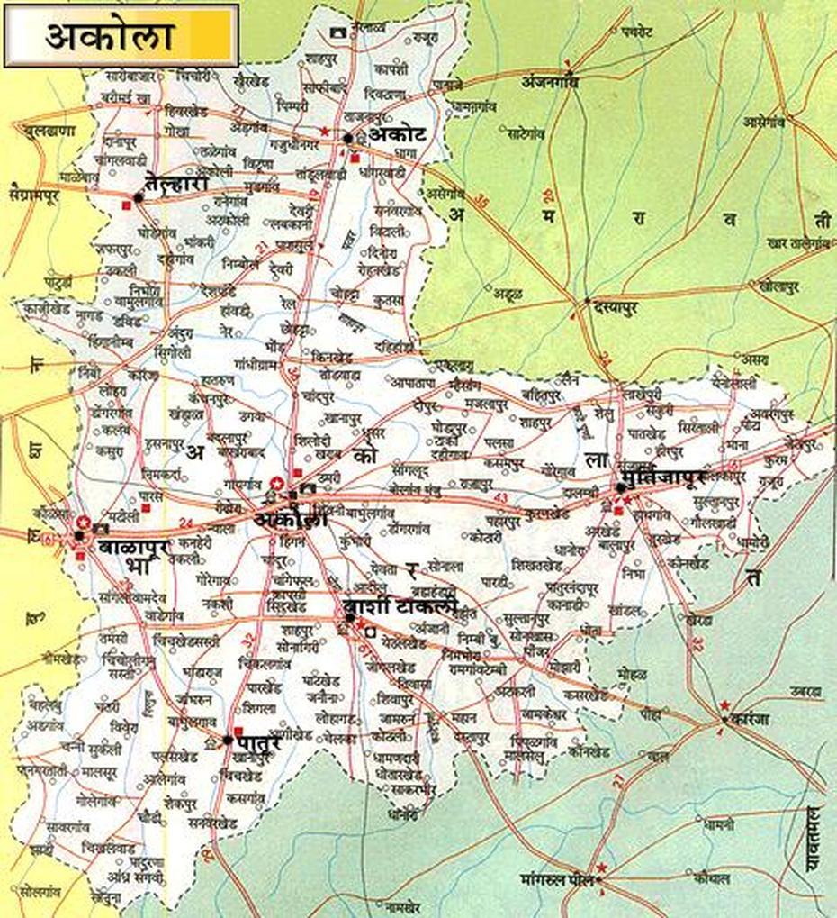 Image – Akola District Map.Png | Familypedia | Fandom Powered By Wikia, Akola, India, Akola, Akola District