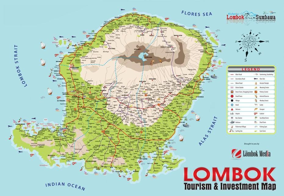 Indo-Realestate Map Of Lombok, Lembok, Indonesia, Peta Lombok, Sumatra Indonesia