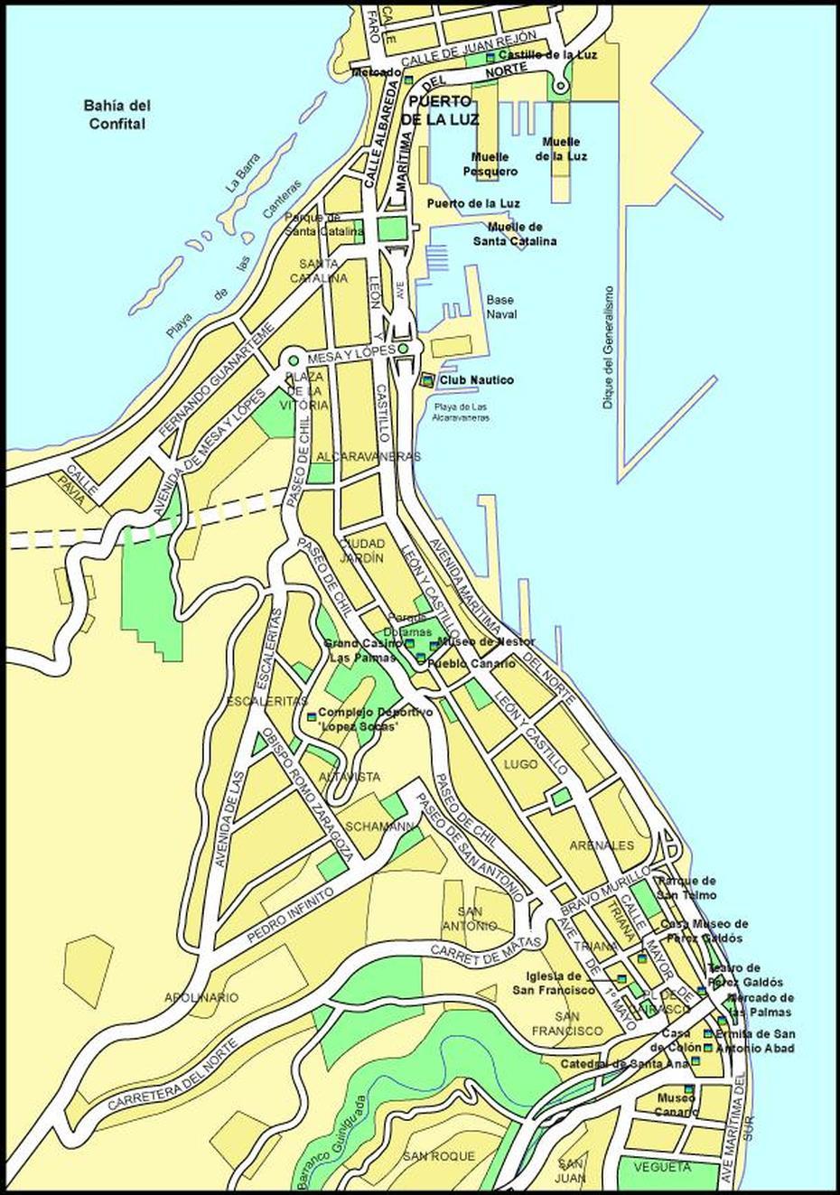 Las Palmas Map – Spain, Las Palmas, Spain, Las Palmas City, Gran Canaria Beaches