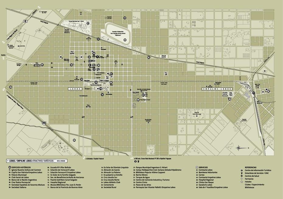 Lobos City Map, Buenos Aires Prov., Argentina, Lobos, Argentina, Isla De Lobos, Vale De Lobo Portugal