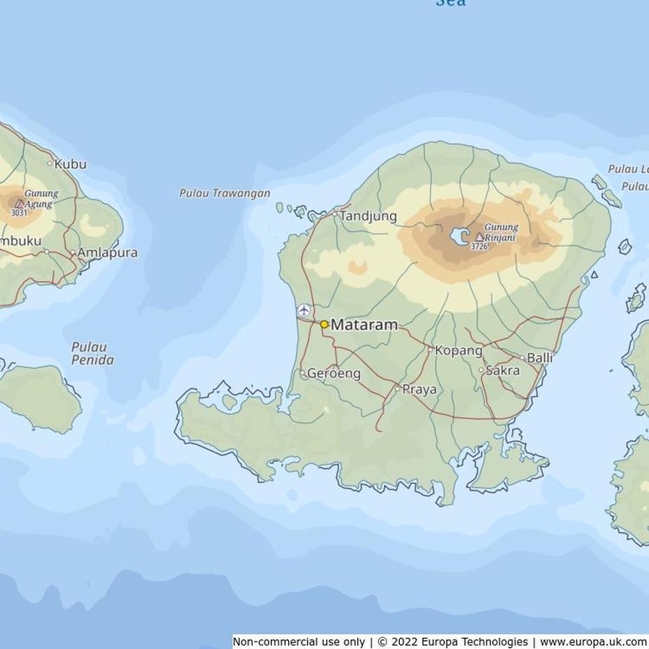 Map Of Mataram, Indonesia | Global 1000 Atlas, Mataram, Indonesia, Mataram Kuno, Kota Mataram