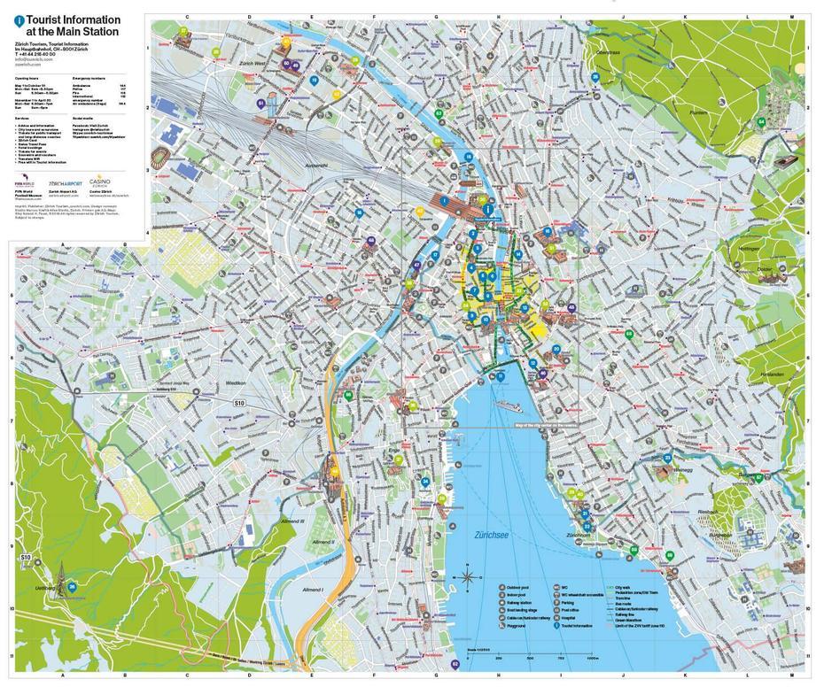 A Map Of Zurich And Helpful Tips To Get Around The City, Zürich, Switzerland, Switzerland Travel, Switzerland Tour