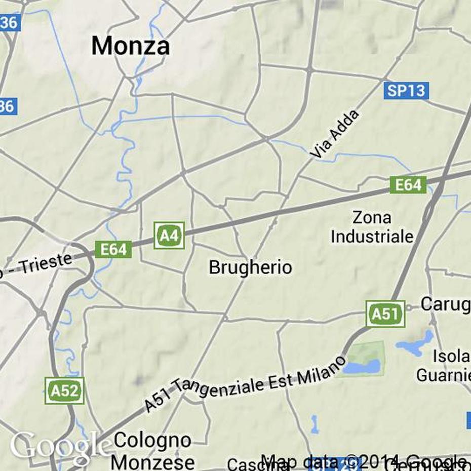 Mappa Di Brugherio, Cartine Stradali E Foto Satellitari, Brugherio, Italy, Lombardy Italy, Duomo Cathedral  Milan