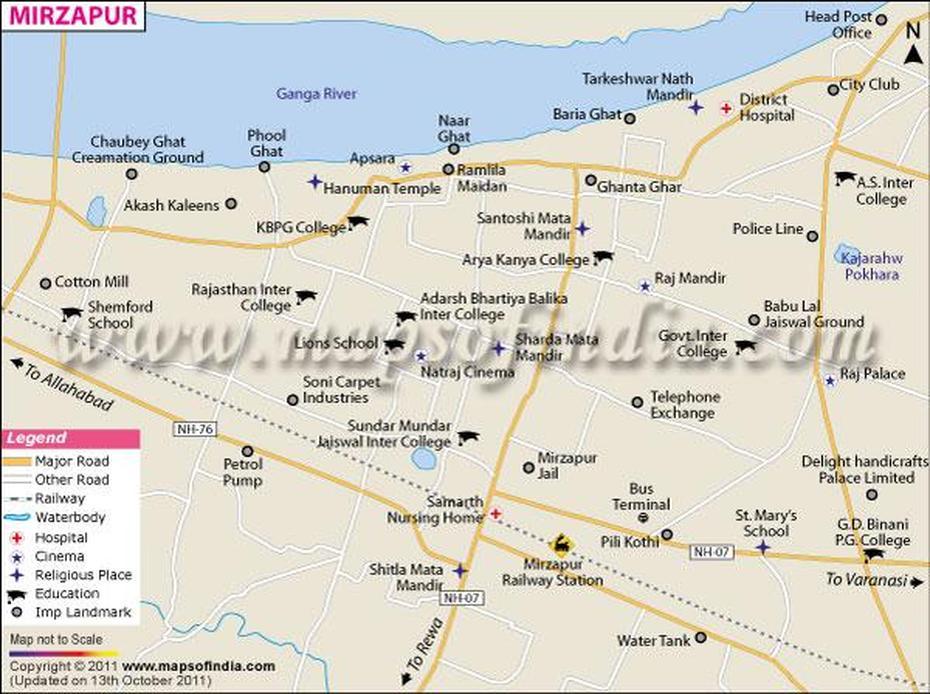 Mirzapur City Map, Mirzāpur, India, Mirzapur Cadet College, Sasaram India