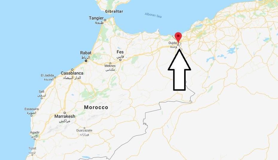 Oujda Carte, Gare Oujda, Located, Oujda-Angad, Morocco
