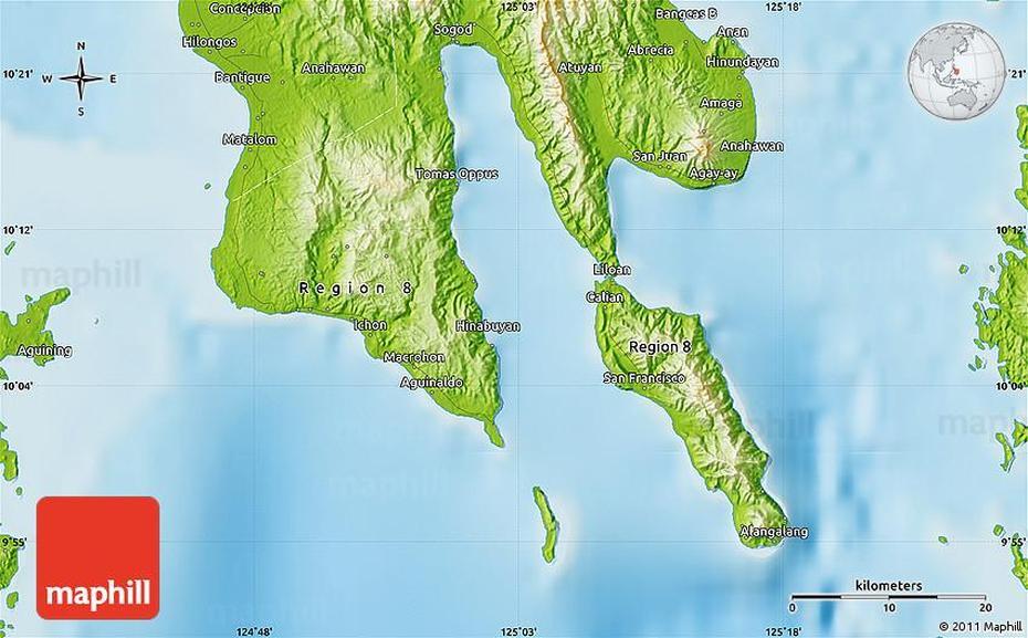 Physical Map Of Sogod, Sogod, Philippines, Liloan Cebu Philippines, Southern Leyte  Logo