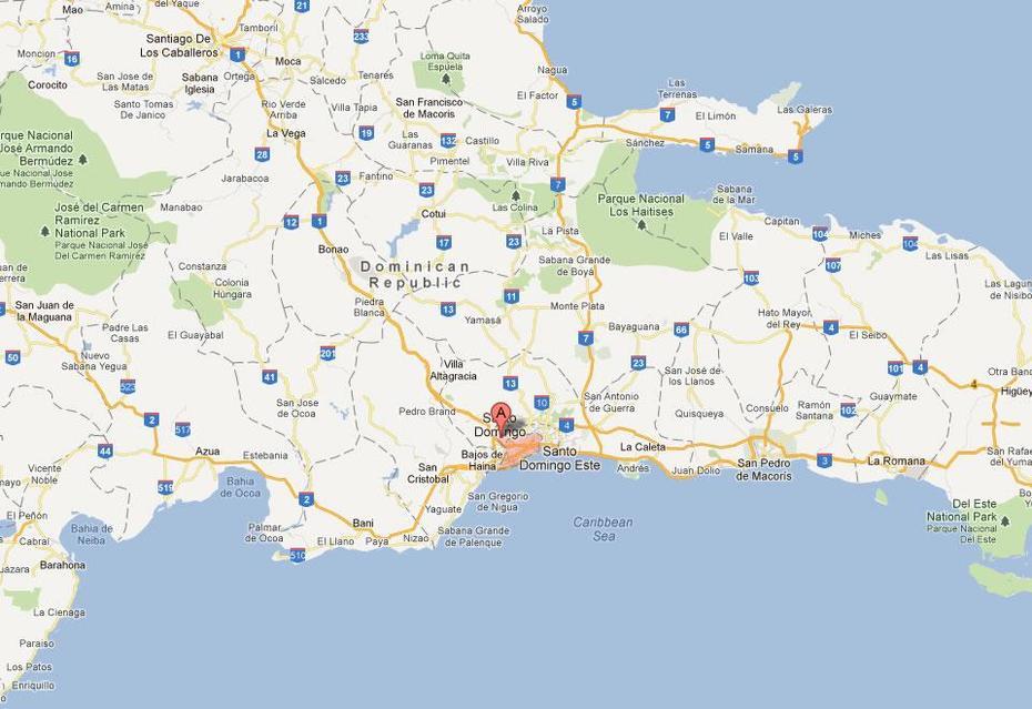 Santo Domingo Map And Santo Domingo Satellite Image, Santo Domingo, Dominican Republic, Santo Domingo World, Dominican Republic Island