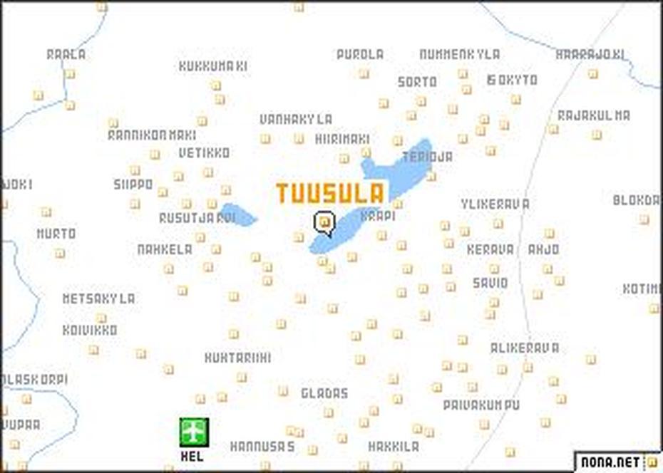 Tuusula (Finland) Map – Nona, Tuusula, Finland, Finland Regions, Sauna Lake Finland