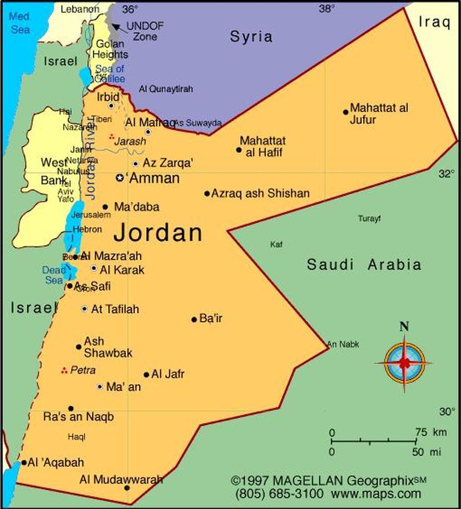 Amman Map – Jordan, Amman, Jordan, Amman-Jordan Streets, Jordan Political