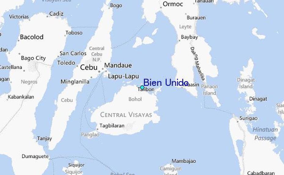 Bien Unido Tide Station Location Guide, Bien Unido, Philippines, Eua, United States  With Flag