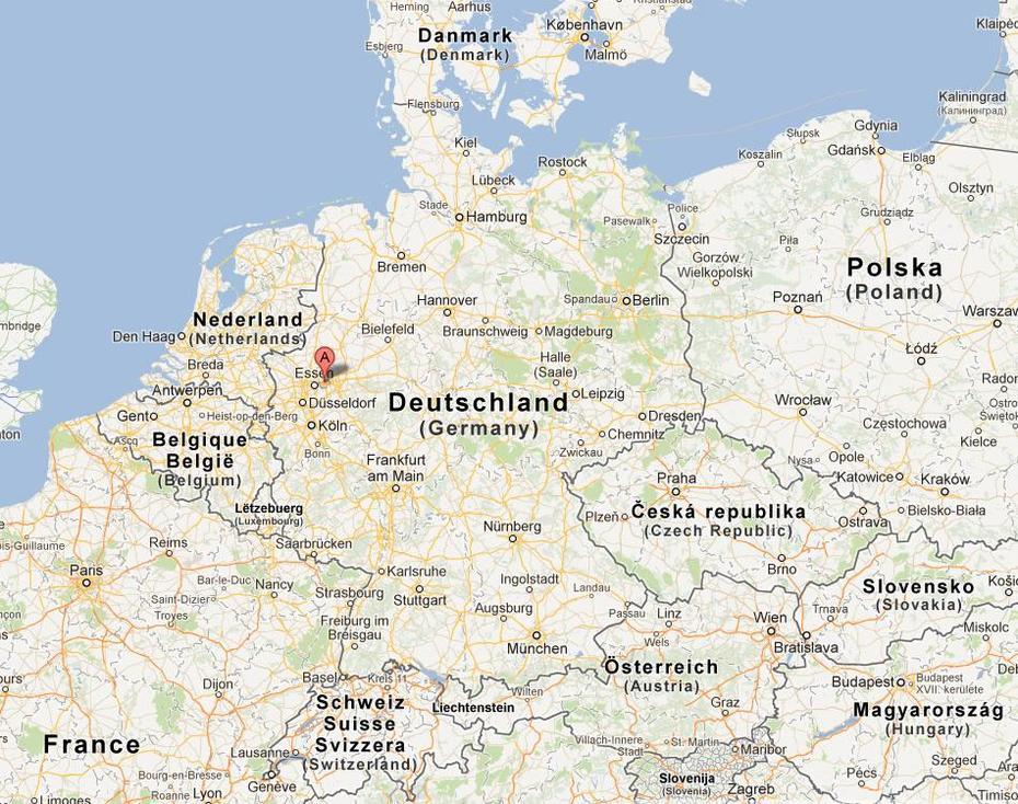Bochum Map, Bochum, Germany, Ruhr Germany, Bochum Karte