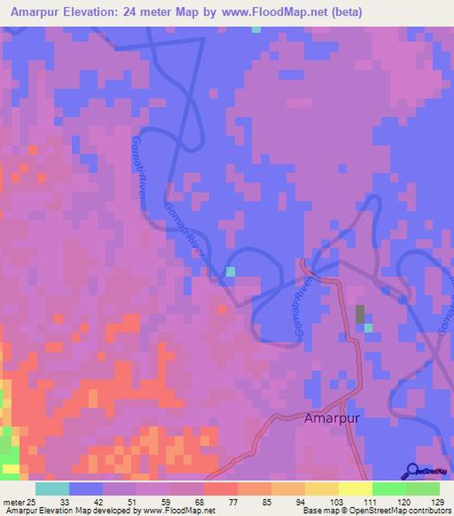 Elevation Of Amarpur,India Elevation Map, Topography, Contour, Amarpur, India, Lucknow, Gorakhpur  Google