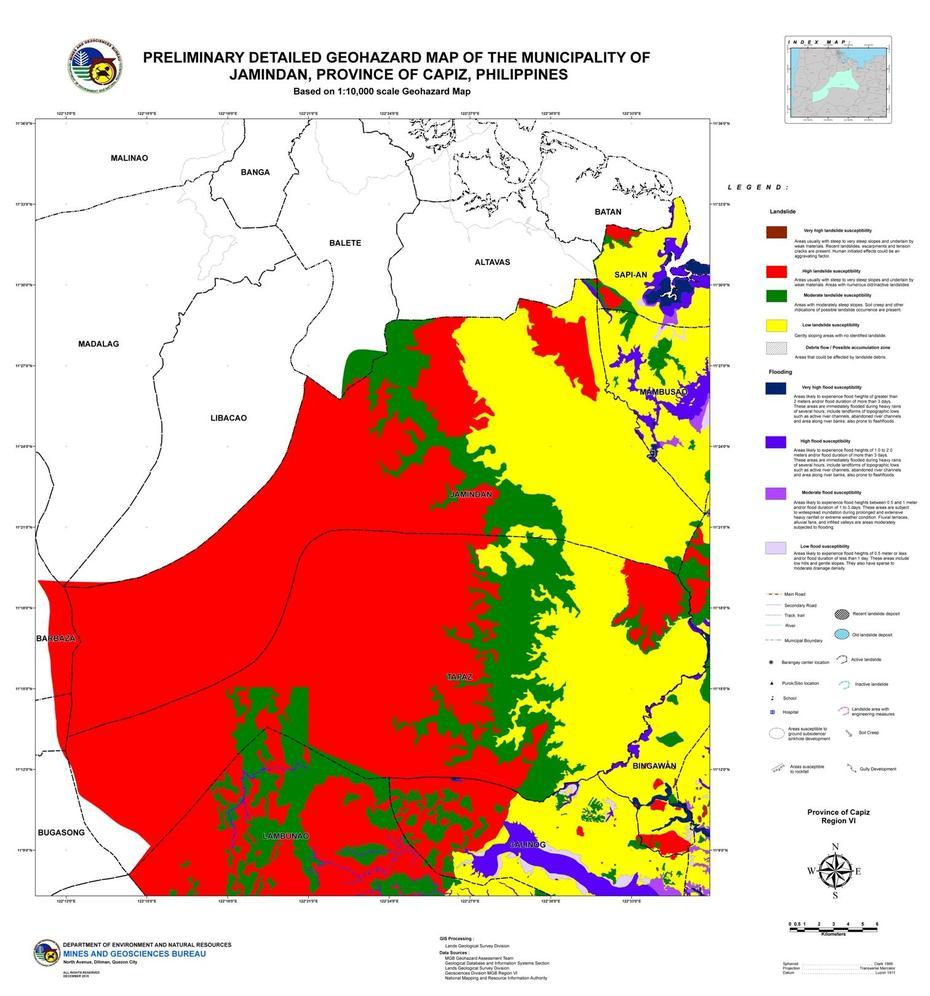 Geohazard Maps | Mgb6, Jamindan, Philippines, Manila  Detailed, Philippines Tourist