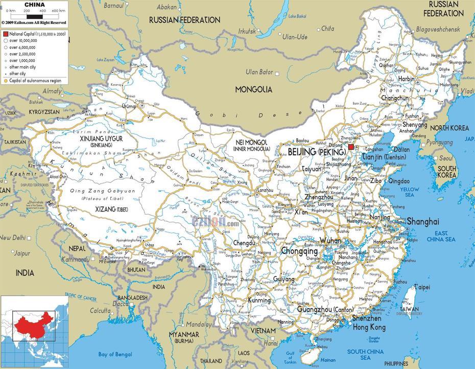 Map Of China – Travelsmaps, Liqizhuang, China, Communist China, Shanghai In China