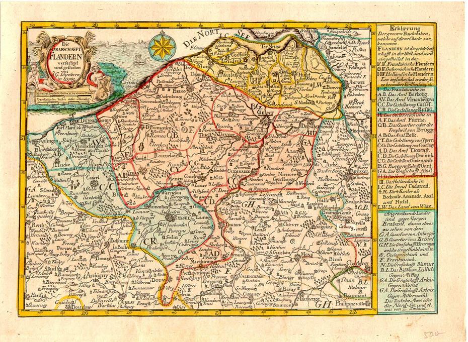 Map Of Flanders Circa 1700-1720 | Vintage World Maps, Map, Flanders, Flandes, Colombia, Rozenhoedkaai, Brujas  Belgica