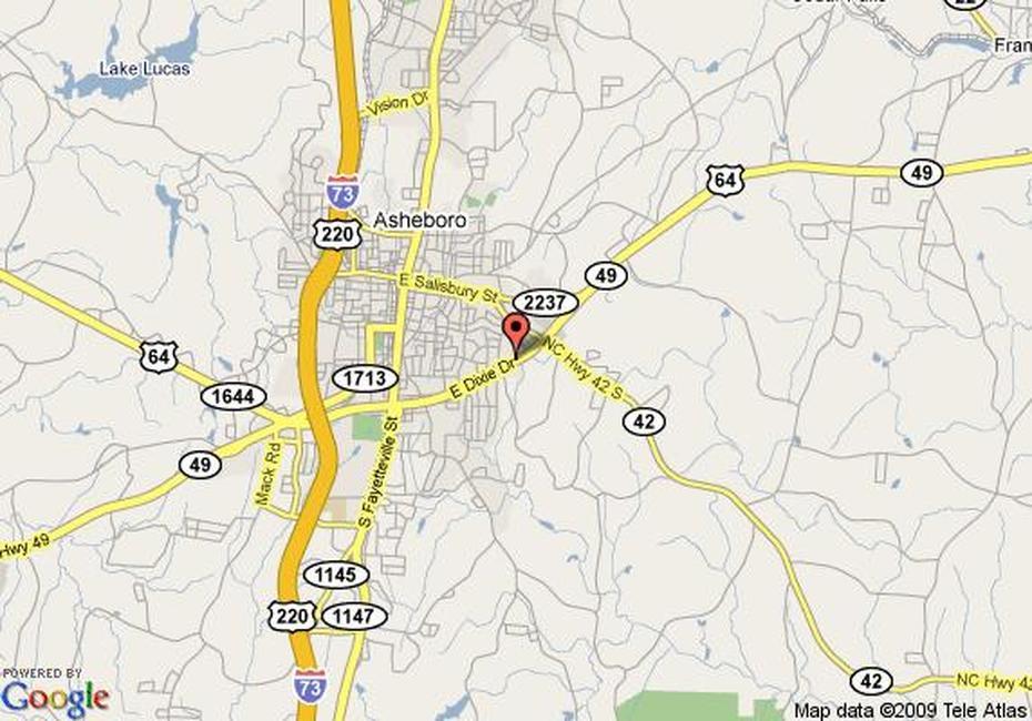 Map Of Hampton Inn Asheboro, Asheboro, Asheboro, United States, Asheboro Weather, Charlottesville Va