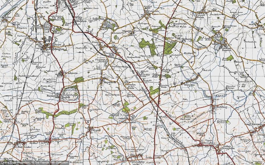 Map Of Stanton-On-The-Wolds, 1946 – Francis Frith, Stanton, United States, United States  Color, United States  With City