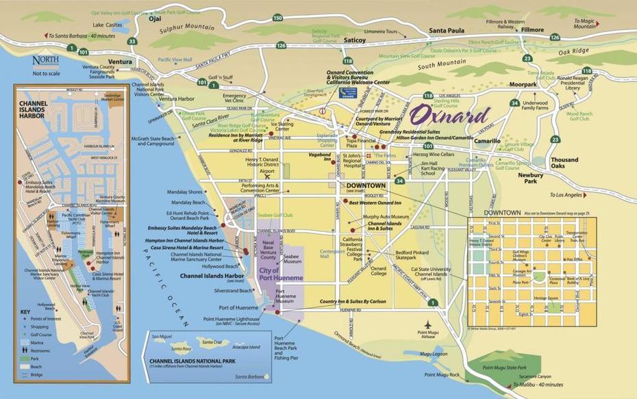 Oxnard California Map | Printable Maps, Oxnard, United States, Ventura California, Oxnard  And Streets