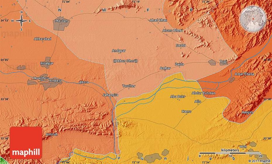 Political Map Of Risalpur, Risalpur Cantonment, Pakistan, Nowshera  City, National University Of Science  And Technology